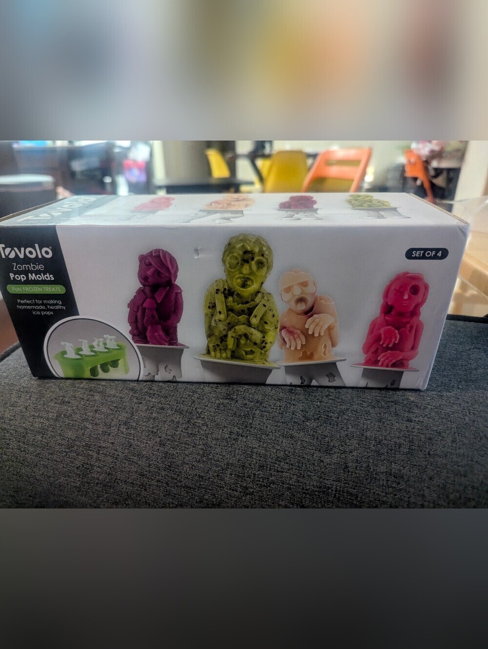 Tovolo Zombie Pop Molds – Set of 4 (Green, Pink, Cream)